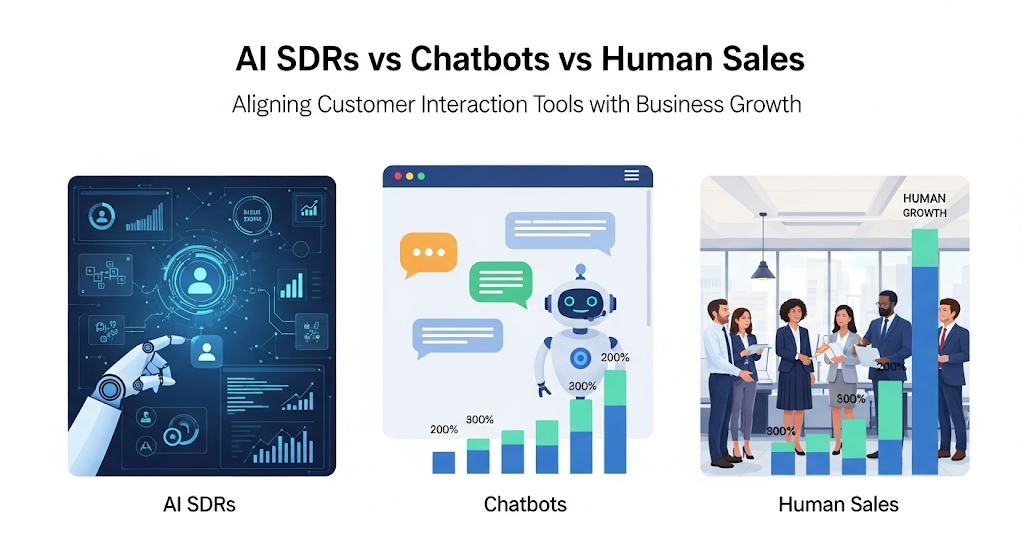 AI SDRs vs Chatbots vs Human Sales: Aligning Customer Interaction Tools ...